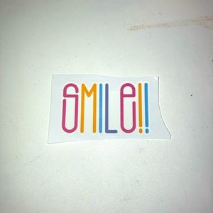 “smile” sticker